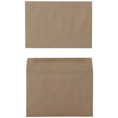 Office Depot Envelopes Plain C6 162 (W) x 114 (H) mm Gummed Brown 75 gsm Pack of 1000