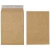 Office Depot Non Standard Gusset Envelopes 254 x 356 x 25mm Peel and Seal Plain 115 gsm Brown Pack of 125