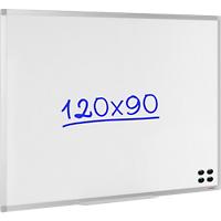 Viking Wall Mountable Magnetic Whiteboard Lacquered Steel 120 x 90 cm