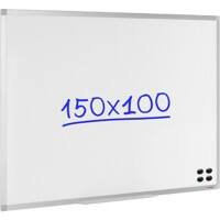 Viking Wall Mounted Magnetic Whiteboard Lacquered Steel 150 (W) x 100 (H) cm