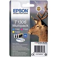 Epson T1306 Original Ink Cartridge C13T13064012 3 Colours Multipack Pack of 3