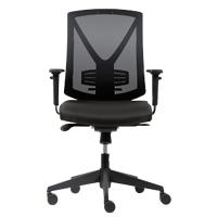 Realspace Karl Office Chair Synchro Tilt Mesh Height Adjustable Black 110 kg 640 (W) x 695 (D) mm