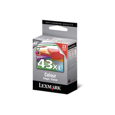 Lexmark 43XL Original Ink Cartridge 18YX143E Cyan, Magenta, Yellow