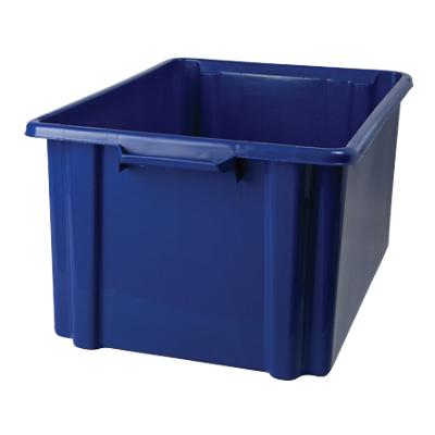 Strata Storage Box Jumbo Blue 38.5 x 56 x 28 cm Pack of 3