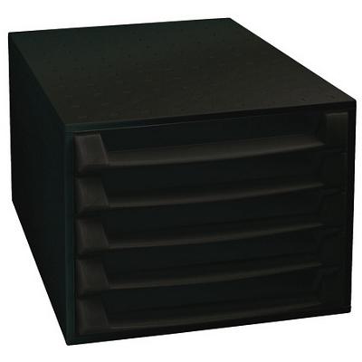 Exacompta Drawer Unit Polypropylene, Polystyrene Black 28.4 x 38.7 x 21.8 cm