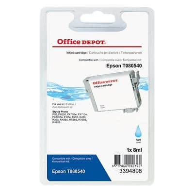 Office Depot Compatible Epson T0805 Ink Cartridge C13T08054011 Cyan