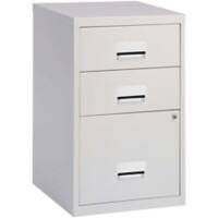 Pierre Henry Filing Cabinet with 3 Drawers Combi 400 x 400 x 660mm Grey