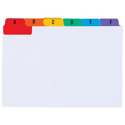 Niceday A-Z Guide Cards 152 x 102 mm Pack of 24