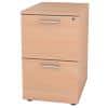 Realspace Filing Cabinet with 2 Lockable Drawers 490 x 550 x 732mm Beech