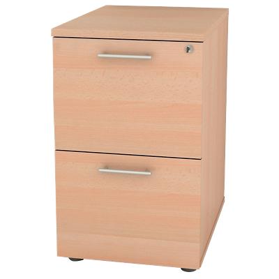 Realspace Filing Cabinet with 2 Lockable Drawers 490 x 550 x 732mm Beech