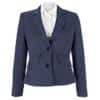 Icona Women's two button jacket - size 8 regular - navy blue