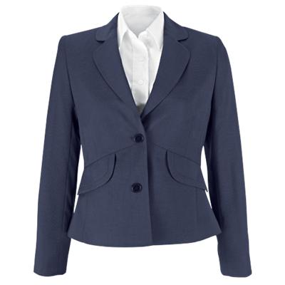 Icona Women's two button jacket - size 8 regular - navy blue