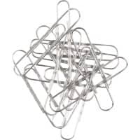 Viking Paper Clips Wavy 75mm Silver Pack of 100