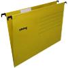 Viking Vertical Suspension File A4 V Base 220 gsm Yellow Cardboard Pack of 25