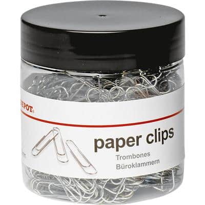Office Depot Paper Clips 3.3 x 3.3 cm Silver Pack of 500