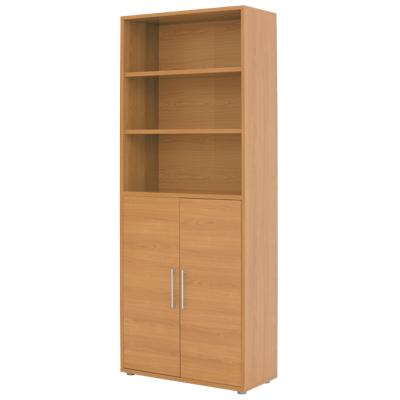 Prima combination bookcase and cupboard in cherry-effect