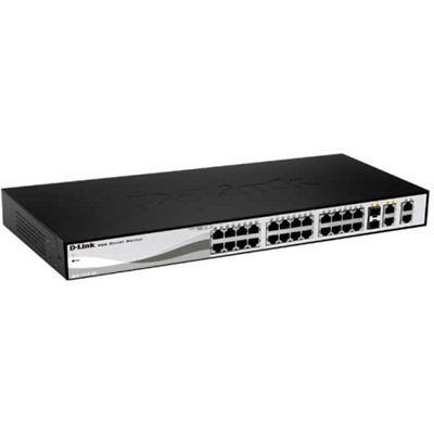 D-Link Ethernet Switch DES-1210-28P 24 x 10/100 + 2 x combo Gigabit SFP + 2 x 10/100/1000
