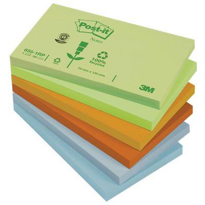 Post-it Sticky Notes 127 x 76 mm Assorted 12 Pieces of 100 Sheets
