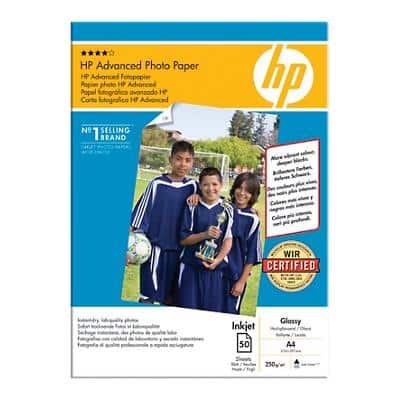 HP A4 Advanced Gloss Photo Paper 250gsm 50 sheets per pack