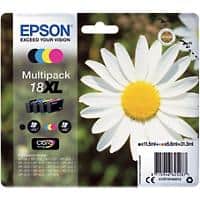 Epson 18XL Original Ink Cartridge C13T18164012 Black& 3 Colours Multipack Pack of 4