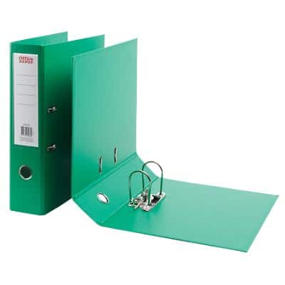 Office Depot Lever Arch File 75 mm Polypropylene 2 ring A4+ Green