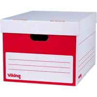 Viking Easy Assembly XL Archive Box Red 37,2 (W) x 46,9 (D) x 29,8 (H) cm Pack of 10