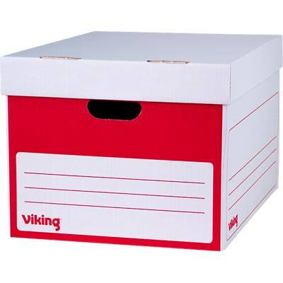 Viking Archive Box Red 37.2 x 46.9 x 29.8 cm Pack of 4