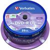 Verbatim DVD + R Double Layer Matt Silver 8x 8.5GB Spindle Pack of 25