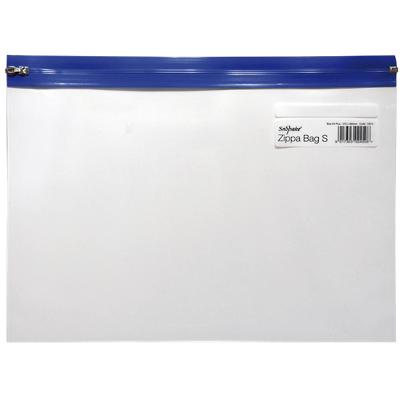 Snopake Zip Lock Bags 12804 A4+ Zip PP (Polypropylene) 37 (W) x 26 (H) cm Blue