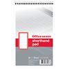 Office Depot Shorthand Pad Special format Ruled Card White Perforated 160 Pages Pack 10