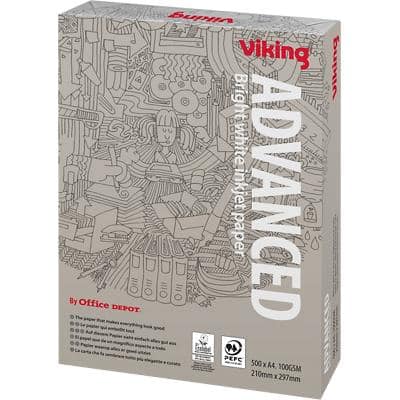 Viking Advanced A4 Printer Paper White 100 gsm Smooth 500 Sheets