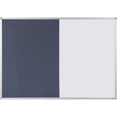Viking Combi Board Magnetic Wall Mounted Felt 90 (W)x60 (H) cm Aluminium Blue, White