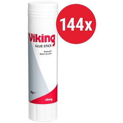 Viking Glue Stick 40 g Transparent Pack of 144