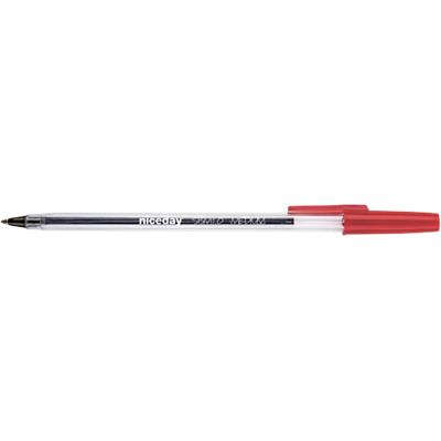 Niceday Ballpoint Pen Medium 0.4 mm Red Bundle Pack of 250