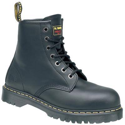 Dr. Martens Safety Boots Leather Size 8 Black