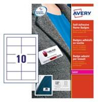 AVERY Zweckform Stick&Lift Name Badge L4785-20 Adhesive A4 White 80 x 50 mm 20 Sheets of 10 Labels