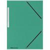 Office Depot 3 Flap Folder A4 Green Cardboard Pack of 10