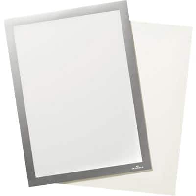DURABLE DURAFRAME GRIP A4 Display Frame Adhesive Silver Plastic 496823 23.4 (W) x 37.5 (D) x 32.6 (H) cm