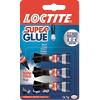 Loctite Super Glue Permanent Mini Trio Transparent 1g Pack of 3