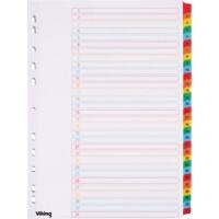 Viking Dividers A4 Assorted 31 Part Perforated Card 1 to 31