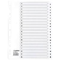 Guildhall Indices A4 White 20 Part Perforated Card A - Z