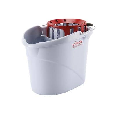 Vileda Mop Bucket with Wringer Plastic Red 10L