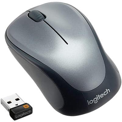 Logitech Wireless Mouse M235 Optical For Right and Left-Handed Users With USB-A Nano Receiver Grey