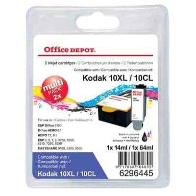 Office Depot 10XLB & 10XLC Compatible Ink Cartridge Black & 3 Colours 2 Pieces