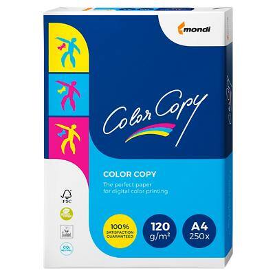 Color Copy A4 Printer Paper White 120 gsm Satin 250 Sheets