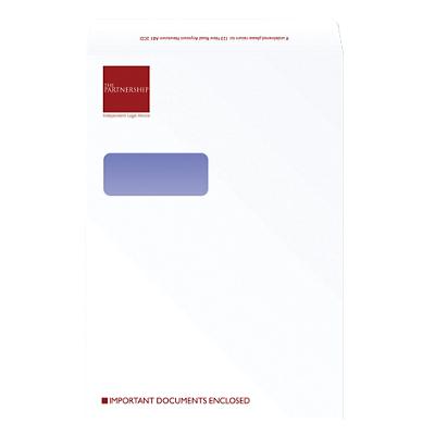 C4 Self-Seal Window Envelopes-White Pack of 500