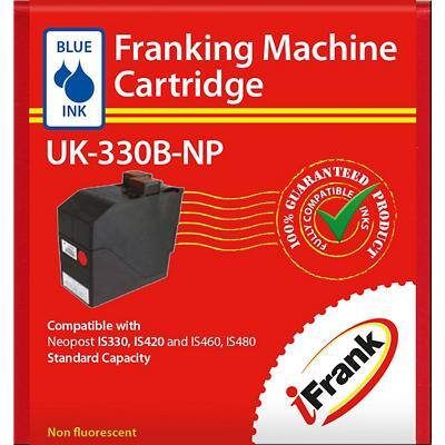 iFrank Franking Machine Ink Cartridge UK-330B-NP for NEOPOST IS330, IS350, IS420 Blue Ink