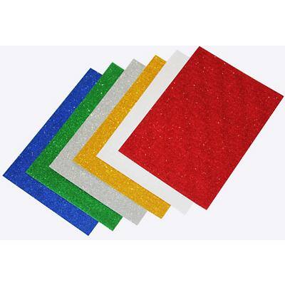 Glitter paper pack assorted A4 pack of 12 sheets