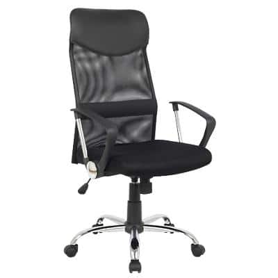 Niceday Mosil Office Chair Basic Tilt Mesh Fixed Armrest Height Adjustable Seat Black 110 kg