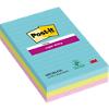 Post-it Miami Super Sticky Notes 101 x 152 mm Assorted Rectangular Ruled 3 Pads of 90 Sheets